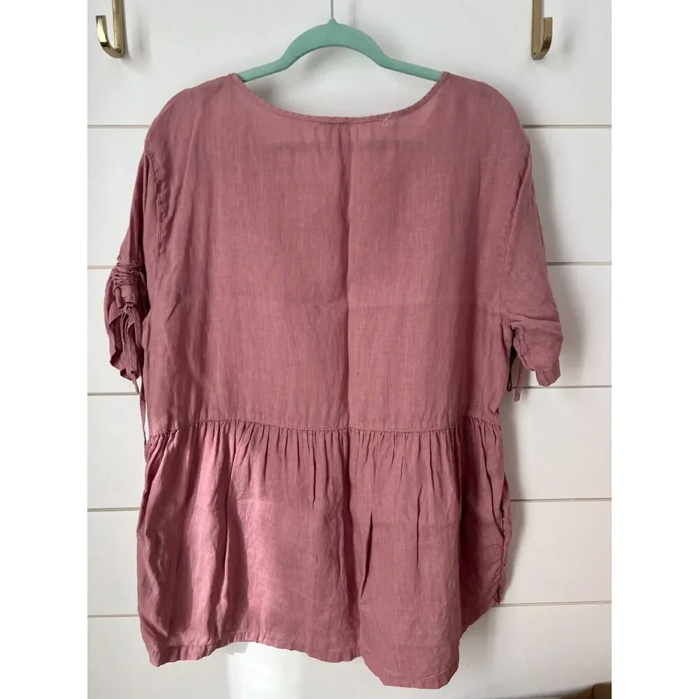 Sigrid Olson 100% Linen Tunic - Picture 2 of 3